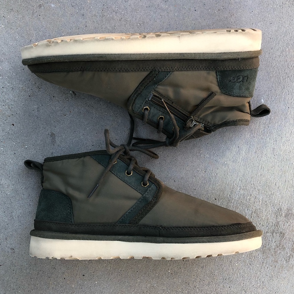 UGG Neumel Zip MLT Mens Shoes Military Green Mid Top Sneakers 1102430 Size 9 US - Picture 7 of 16